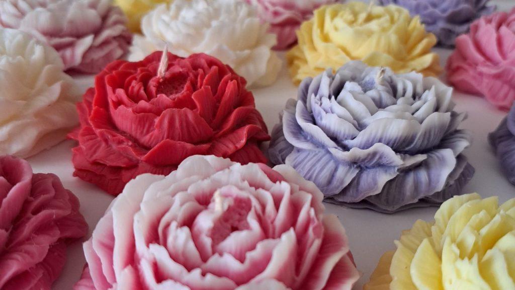 Atmos Home Swiece Sojowe Ozdobne Piwonie Zapachowe dekoracyjne naturalne Handmade na Prezent Slider 5