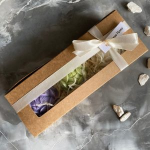 Atmos Home box zestaw prezentowy ze swiec sojowych weganskich kwiaty Lotosu boxy zestawy weganskie swiece sojowe handmade na prezent