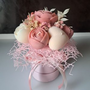 Candle Flower Box - Świece Sojowe Zapachowe - Bukiet